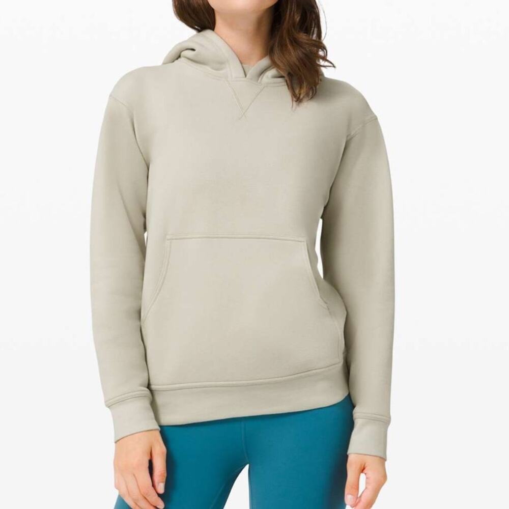 Lululemon All Yours fleece lined Hoodie Light Sage 2 NWOT